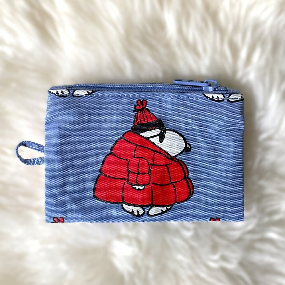 NWOT Baggu Flat Pouch Small - Puffer Snoopy (Peanuts)